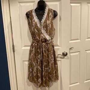 1X Suzanne Betro surplus Faux Wrap Dress - New with tags